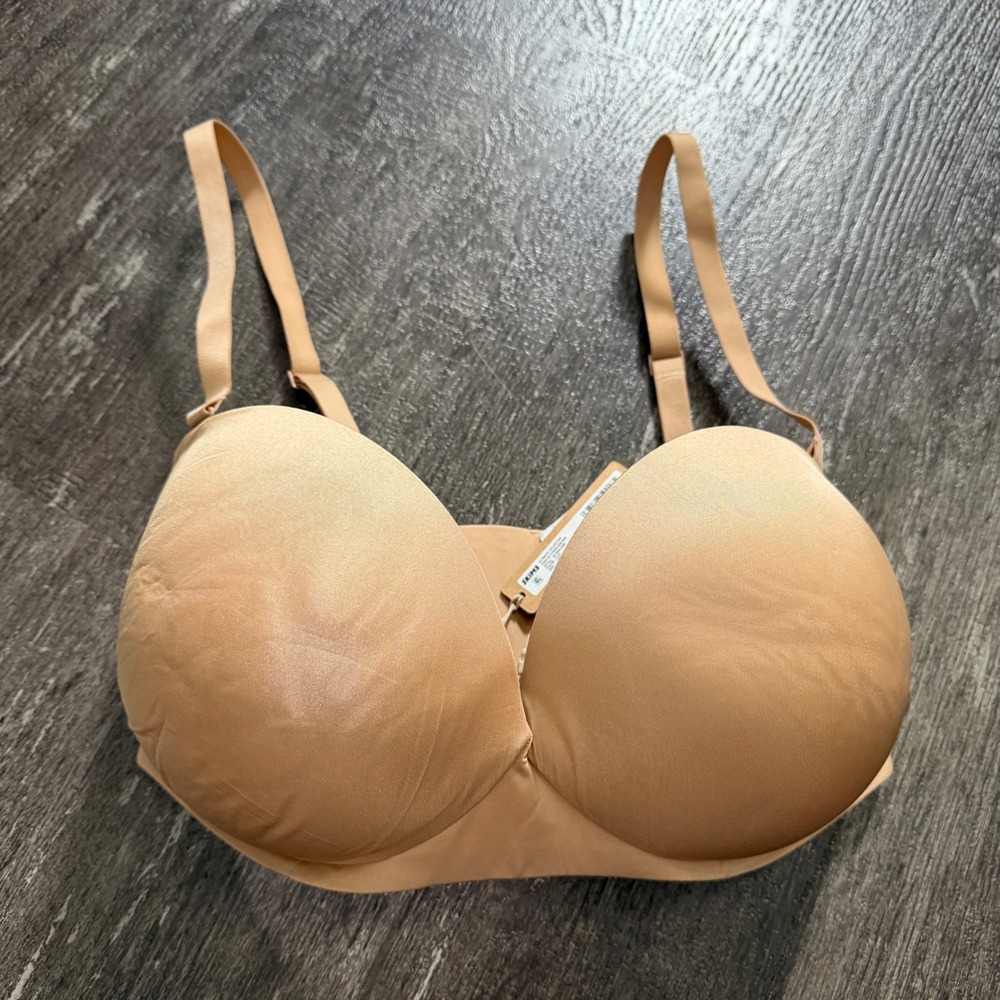 SKIMS Ultimate Collection Plunge Push Up Strapless Bra Clay 36DD Nude